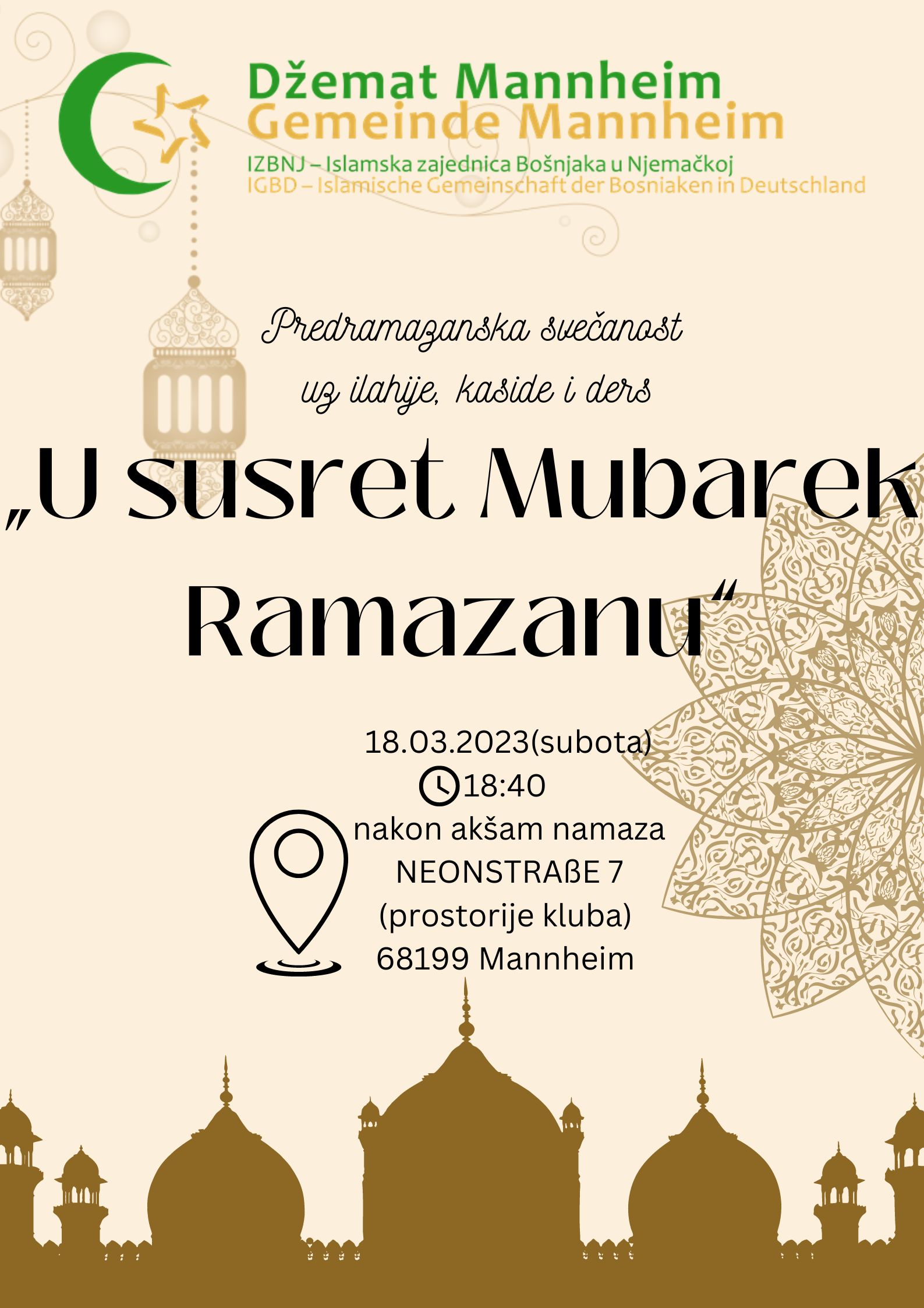 Predramazanska svečanost ”U susret Mubarek Ramazanu”